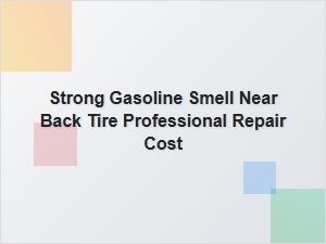 Diagnosing a Strong Gas Smell Near Your Rear Tire